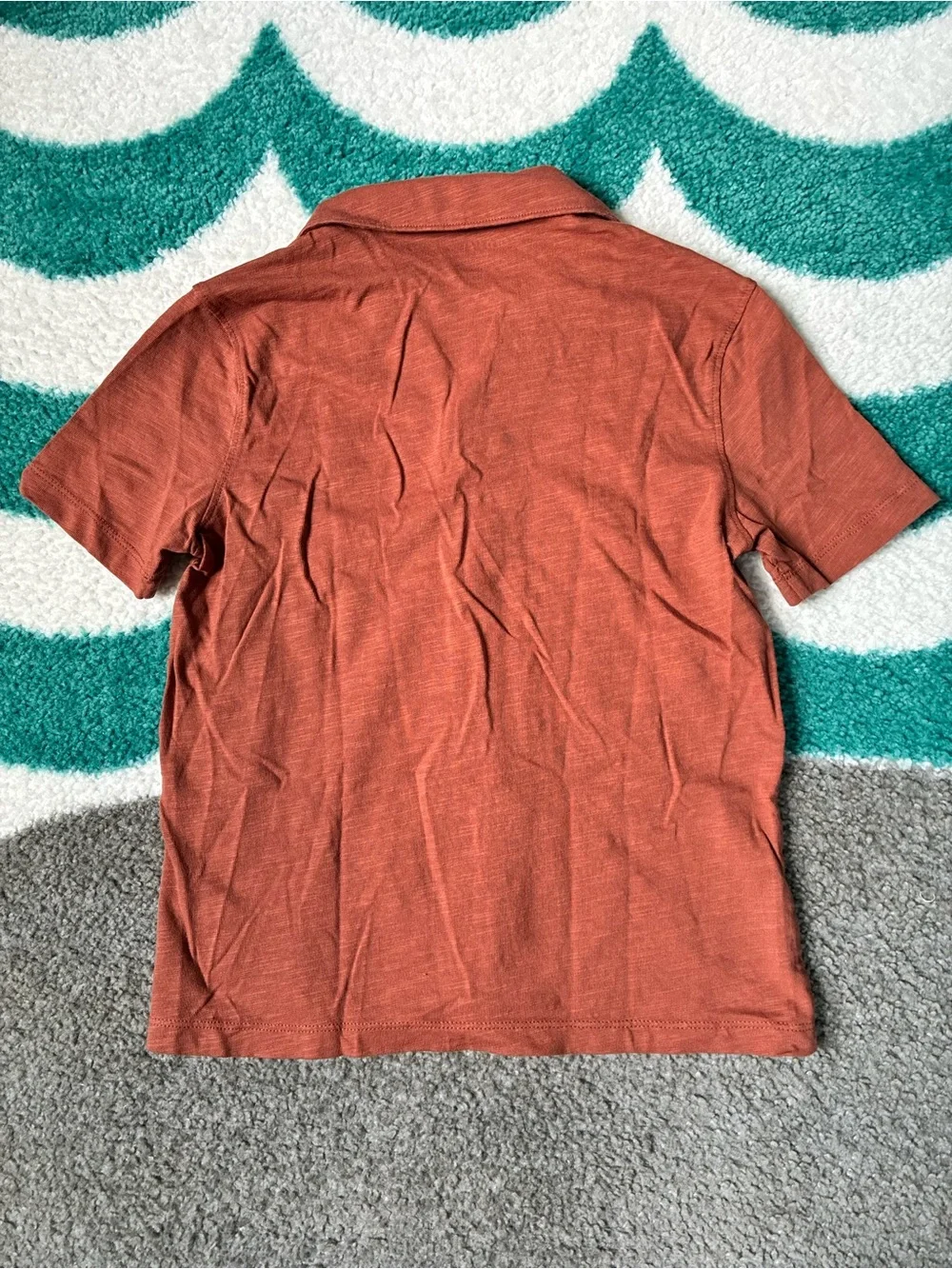 Old Navy Slub-Knit Camp Shirt (Cinnamon) Size M (8)